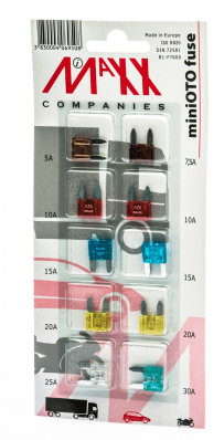 Sortiment Flachsicherungen MINI